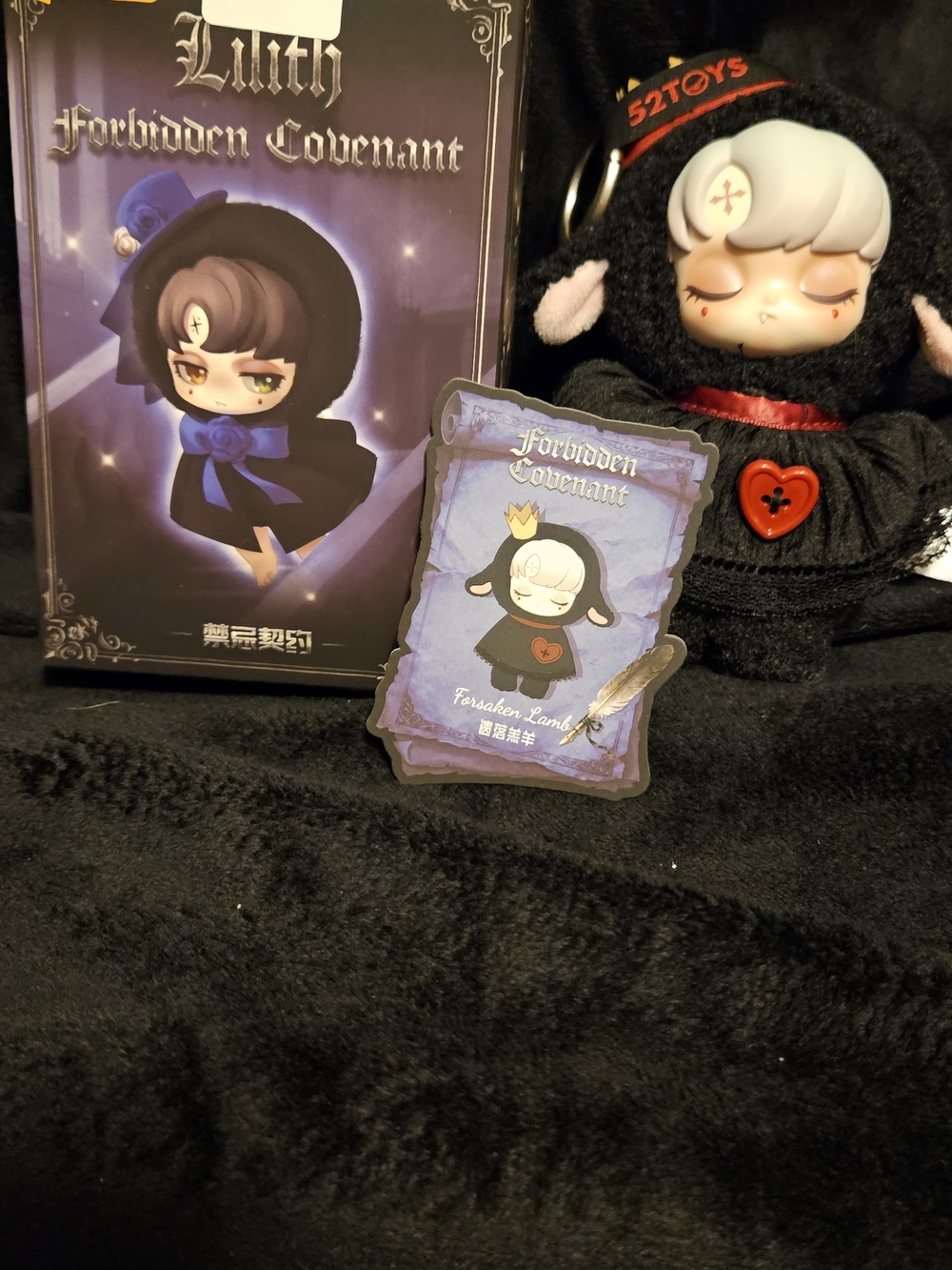 Forbidden Covenant Lilith Plush Figure - Black & White Collectible by